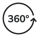 360° rotation