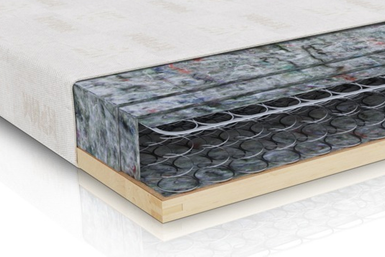 Mattress with a frame