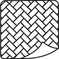 Rattan-effect sticker