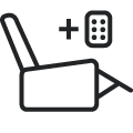 Reclines with a remote control